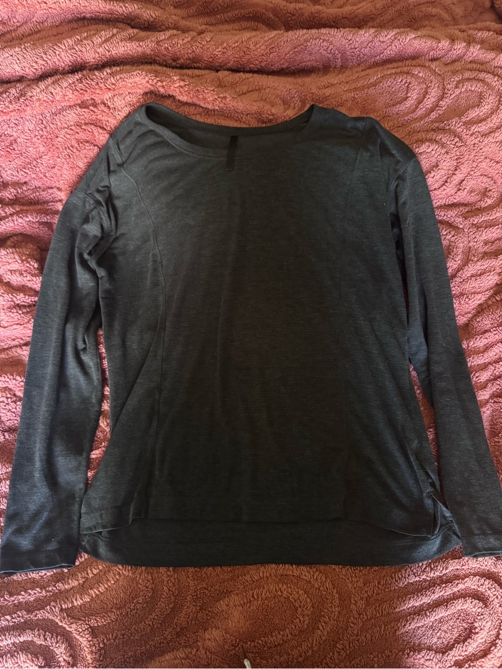 Kuhl Dark Gray Long Sleeve Scoop Neck Top